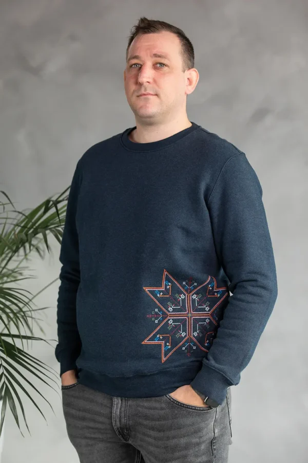 tumesinine meeste dressipluus