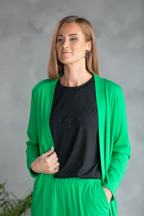 naiste roheline viskoosjakk