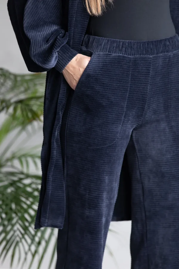 naiste hallikassinised laiad vabaaja püksid