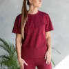 bordoopunane naiste vabaaja t-särk