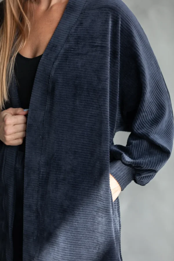 Naiste hallikassinise kimono tasku